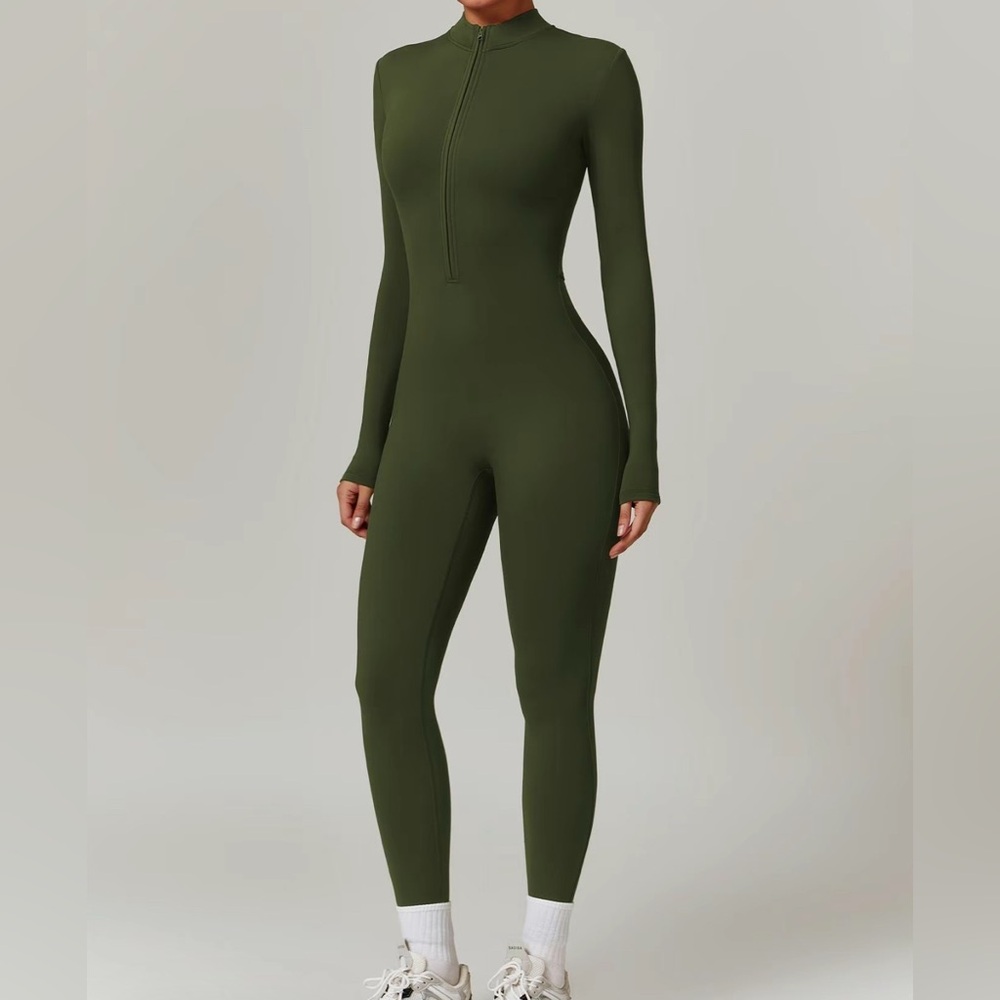 Olive Green Women's Jumpsuit